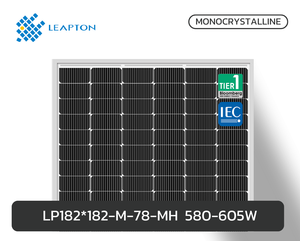 LP182*182-M-78-MH Rated Power 580-605W